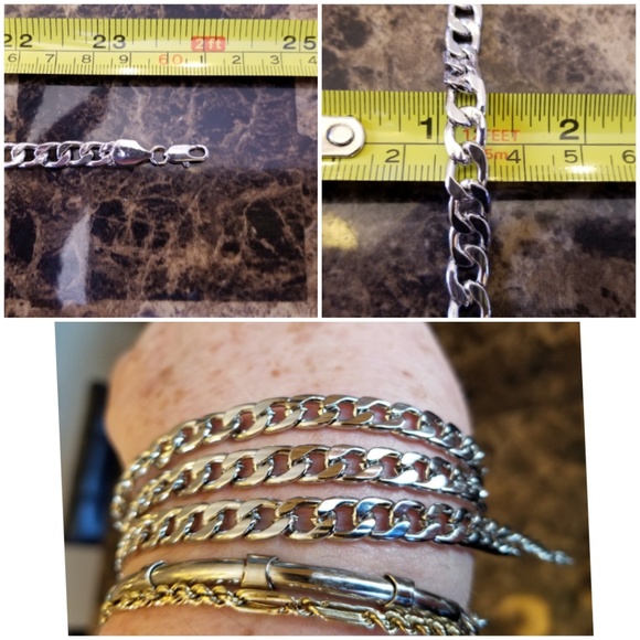 Stainless Steel Chain Necklace 24" long - Picture 2 of 3